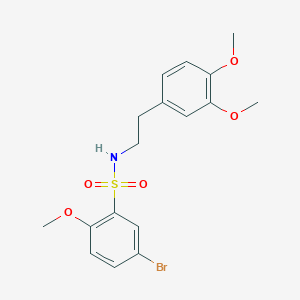 molecular formula C17H20BrNO5S B2887781 [2-(3,4-Dimethoxyphenyl)ethyl][(5-bromo-2-methoxyphenyl)sulfonyl]amine CAS No. 929474-35-1