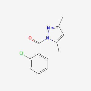 molecular formula C12H11ClN2O B2887817 1-(2-chlorobenzoyl)-3,5-dimethyl-1H-pyrazole CAS No. 101771-62-4