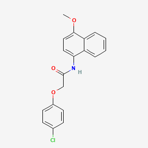 molecular formula C19H16ClNO3 B2887820 2-(4-chlorophenoxy)-N-(4-methoxynaphthalen-1-yl)acetamide CAS No. 313395-81-2