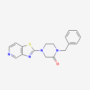 1-Benzyl-4-([1,3]thiazolo[4,5-c]pyridin-2-yl)piperazin-2-one