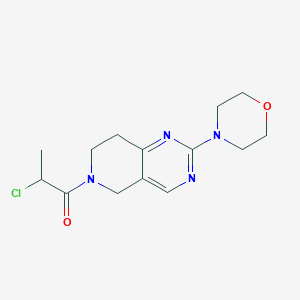 2-Chloro-1-(2-morpholin-4-yl-7,8-dihydro-5H-pyrido[4,3-d]pyrimidin-6-yl)propan-1-one