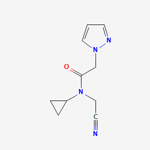 N-(Cyanomethyl)-N-cyclopropyl-2-pyrazol-1-ylacetamide