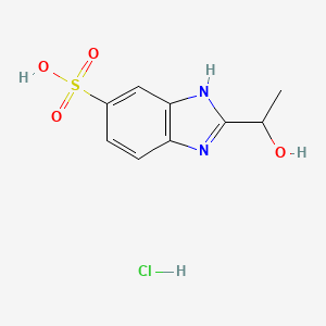 2-(1-Hydroxy-ethyl)-1H-benzoimidazole-5-sulfonic acid hydrochloride