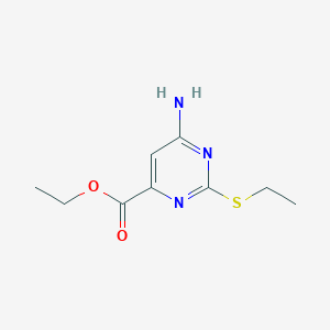 Ethyl 6-amino-2-ethylsulfanylpyrimidine-4-carboxylate