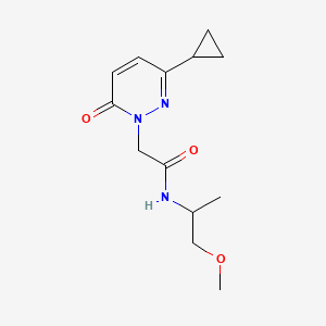 2-(3-cyclopropyl-6-oxopyridazin-1(6H)-yl)-N-(1-methoxypropan-2-yl)acetamide