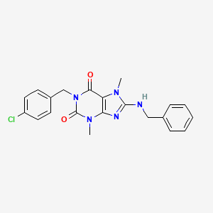 8-(benzylamino)-1-(4-chlorobenzyl)-3,7-dimethyl-1H-purine-2,6(3H,7H)-dione