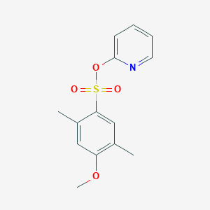 molecular formula C14H15NO4S B288792 2-Pyridinyl 4-methoxy-2,5-dimethylbenzenesulfonate 