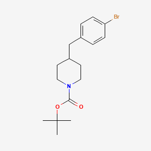 molecular formula C17H24BrNO2 B2887932 Tert-butyl 4-(4-bromobenzyl)piperidine-1-carboxylate CAS No. 336182-21-9