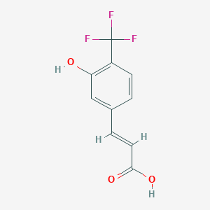 3-[3-Hydroxy-4-(trifluoromethyl)phenyl]prop-2-enoic acid