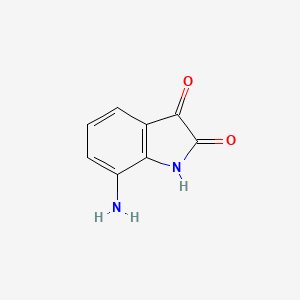 molecular formula C8H6N2O2 B2887938 7-Aminoindoline-2,3-dione CAS No. 28284-00-6