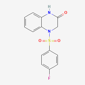 4-(4-fluorobenzenesulfonyl)-1,2,3,4-tetrahydroquinoxalin-2-one