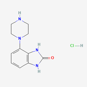 4-(piperazin-1-yl)-2,3-dihydro-1H-1,3-benzodiazol-2-one hydrochloride