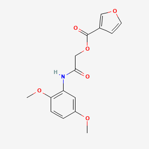 molecular formula C15H15NO6 B2887945 [(2,5-Dimethoxyphenyl)carbamoyl]methyl furan-3-carboxylate CAS No. 923754-57-8