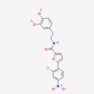 5-(2-chloro-4-nitrophenyl)-N-[2-(3,4-dimethoxyphenyl)ethyl]furan-2-carboxamide