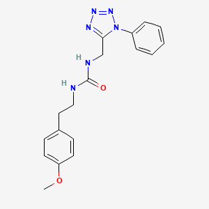 1-(4-methoxyphenethyl)-3-((1-phenyl-1H-tetrazol-5-yl)methyl)urea