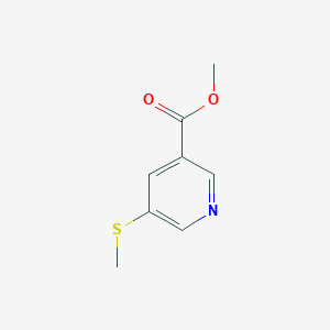 molecular formula C8H9NO2S B2887958 Methyl 5-(Methylthio)nicotinate CAS No. 14187-32-7; 74470-43-2