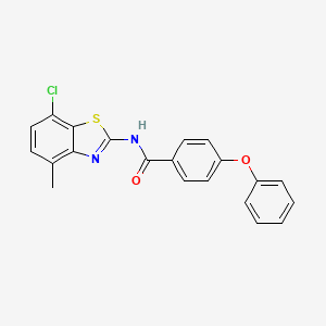 N-(7-chloro-4-methyl-1,3-benzothiazol-2-yl)-4-phenoxybenzamide