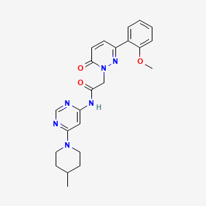 2-(3-(2-methoxyphenyl)-6-oxopyridazin-1(6H)-yl)-N-(6-(4-methylpiperidin-1-yl)pyrimidin-4-yl)acetamide