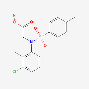 molecular formula C16H16ClNO4S B2887975 N-(3-chloro-2-methylphenyl)-N-[(4-methylphenyl)sulfonyl]glycine CAS No. 362719-84-4