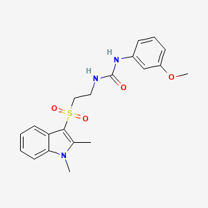 1-(2-((1,2-dimethyl-1H-indol-3-yl)sulfonyl)ethyl)-3-(3-methoxyphenyl)urea