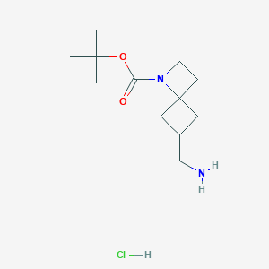 Tert-butyl 6-(aminomethyl)-1-azaspiro[3.3]heptane-1-carboxylate hydrochloride