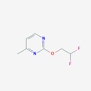 molecular formula C7H8F2N2O B2888007 2-(2,2-Difluoroethoxy)-4-methylpyrimidine CAS No. 2199276-54-3