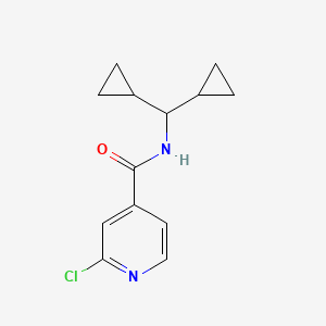 molecular formula C13H15ClN2O B2888020 2-chloro-N-(dicyclopropylmethyl)pyridine-4-carboxamide CAS No. 1223418-43-6