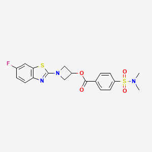 1-(6-fluorobenzo[d]thiazol-2-yl)azetidin-3-yl 4-(N,N-dimethylsulfamoyl)benzoate
