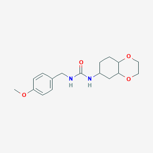 molecular formula C17H24N2O4 B2888069 1-(4-甲氧基苄基)-3-(八氢苯并[b][1,4]二氧杂环-6-基)脲 CAS No. 1902926-25-3