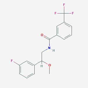 molecular formula C17H15F4NO2 B2888120 N-(2-(3-氟苯基)-2-甲氧基乙基)-3-(三氟甲基)苯甲酰胺 CAS No. 1797183-09-5