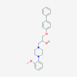 molecular formula C26H30N2O3 B288816 1-(Biphenyl-4-yloxy)-3-[4-(2-methoxyphenyl)piperazin-1-yl]propan-2-ol 