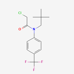 molecular formula C14H17ClF3NO B2888171 2-Chloro-N-(2,2-dimethylpropyl)-N-[4-(trifluoromethyl)phenyl]acetamide CAS No. 1397197-28-2