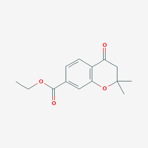 molecular formula C14H16O4 B2888172 2,2-二甲基-4-氧代色满-7-羧酸乙酯 CAS No. 191611-56-0