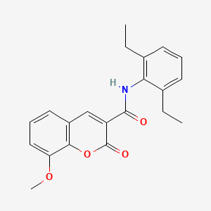 B2888173 N-(2,6-diethylphenyl)-8-methoxy-2-oxo-2H-chromene-3-carboxamide CAS No. 873857-49-9
