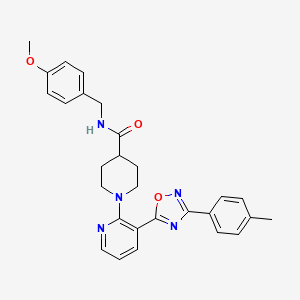 molecular formula C28H29N5O3 B2888176 4-chloro-N-[7-(cyclohexylsulfonyl)-1,4-dimethyl-2,3-dioxo-1,2,3,4-tetrahydroquinoxalin-6-yl]benzamide CAS No. 1351844-75-1