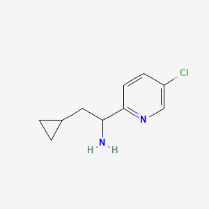 B2888179 1-(5-Chloropyridin-2-yl)-2-cyclopropylethanamine CAS No. 1270460-92-8