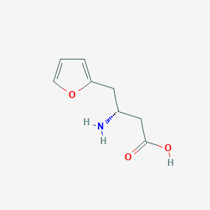 molecular formula C8H11NO3 B2888182 (R)-3-Amino-4-(2-furyl)-butyric acid CAS No. 270596-32-2