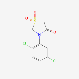 3-(2,5-Dichlorophenyl)-1lambda~6~,3-thiazolane-1,1,4-trione