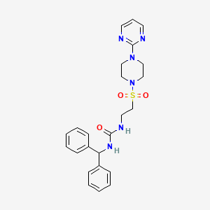 1-Benzhydryl-3-(2-((4-(pyrimidin-2-yl)piperazin-1-yl)sulfonyl)ethyl)urea