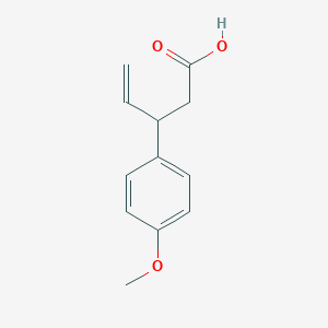 molecular formula C12H14O3 B2888199 3-(4-Methoxyphenyl)pent-4-enoic acid CAS No. 207393-03-1