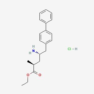 molecular formula C20H26ClNO2 B2888214 (2S,4S)-4-amino-5-biphenyl-4-yl-2-methylpentanoic acid ethyl ester hydrochloride CAS No. 149690-13-1