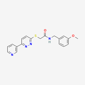 N-(3-methoxybenzyl)-2-((6-(pyridin-3-yl)pyridazin-3-yl)thio)acetamide