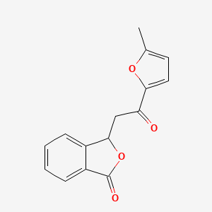 molecular formula C15H12O4 B2888241 3-(2-(5-methylfuran-2-yl)-2-oxoethyl)isobenzofuran-1(3H)-one CAS No. 879936-35-3