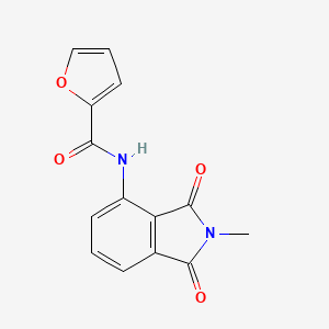 molecular formula C14H10N2O4 B2888263 N-(2-methyl-1,3-dioxoisoindolin-4-yl)furan-2-carboxamide CAS No. 683232-04-4