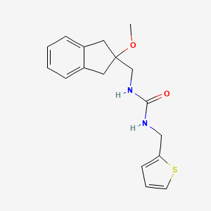 molecular formula C17H20N2O2S B2888270 1-((2-methoxy-2,3-dihydro-1H-inden-2-yl)methyl)-3-(thiophen-2-ylmethyl)urea CAS No. 2034446-34-7