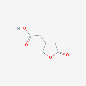 molecular formula C6H8O4 B2888271 四氢-5-氧代-3-呋喃乙酸 CAS No. 5807-39-6