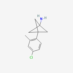 3-(4-Chloro-2-methylphenyl)bicyclo[1.1.1]pentan-1-amine