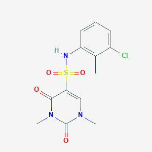 N-(3-chloro-2-methylphenyl)-1,3-dimethyl-2,4-dioxopyrimidine-5-sulfonamide