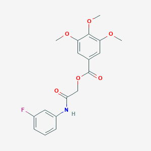 [2-(3-Fluoroanilino)-2-oxoethyl] 3,4,5-trimethoxybenzoate