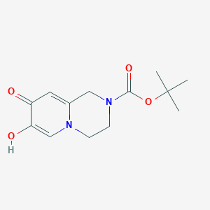 molecular formula C13H18N2O4 B2888295 Tert-butyl 7-hydroxy-8-oxo-3,4-dihydro-1H-pyrido[1,2-a]pyrazine-2-carboxylate CAS No. 2460754-22-5